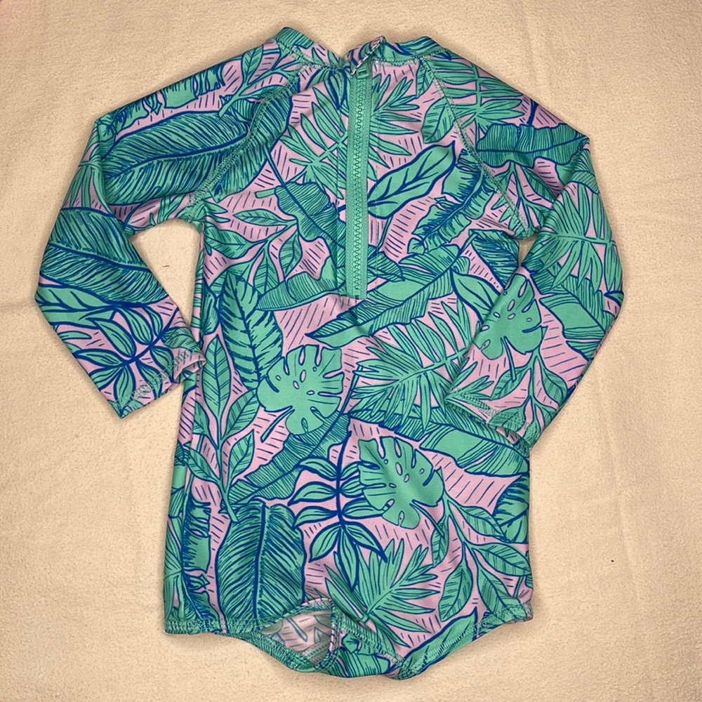 Long sleeve toddler girl swimsuit size 18 months